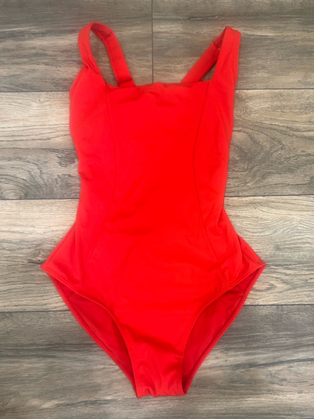 Viral TA3 Squarey One Piece Swimsuit in Red, size Small, Regular/Long (RL).